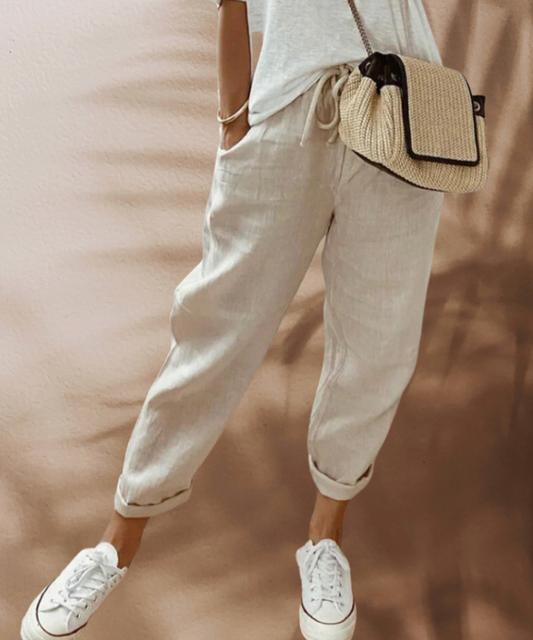 Lucía | Pantalones Fluidos de Cintura Elástica para Mujer 0