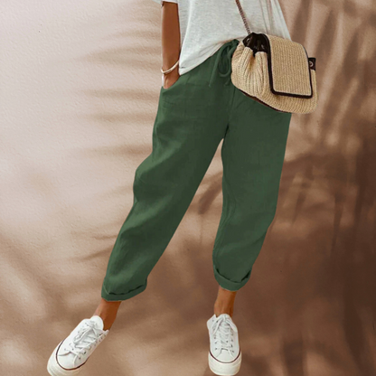 Lucía | Pantalones Fluidos de Cintura Elástica para Mujer 1