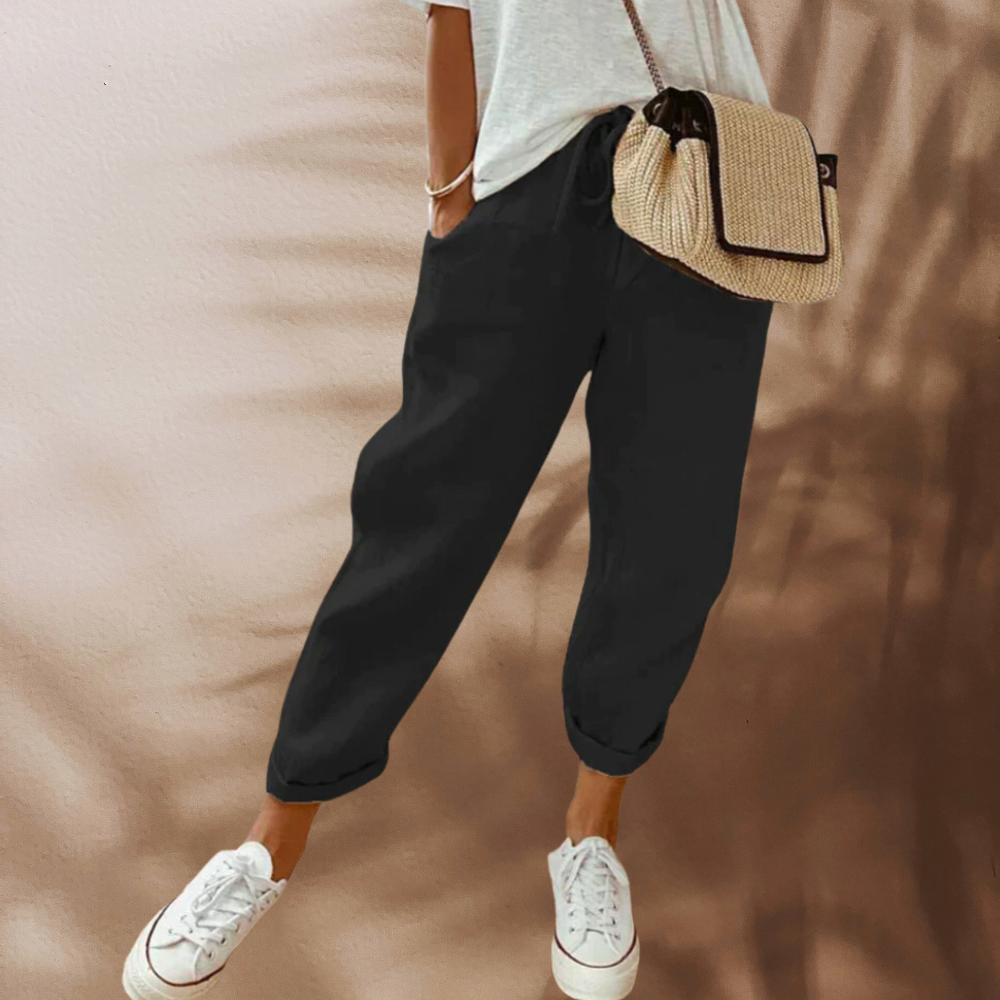 Lucía | Pantalones Fluidos de Cintura Elástica para Mujer 3
