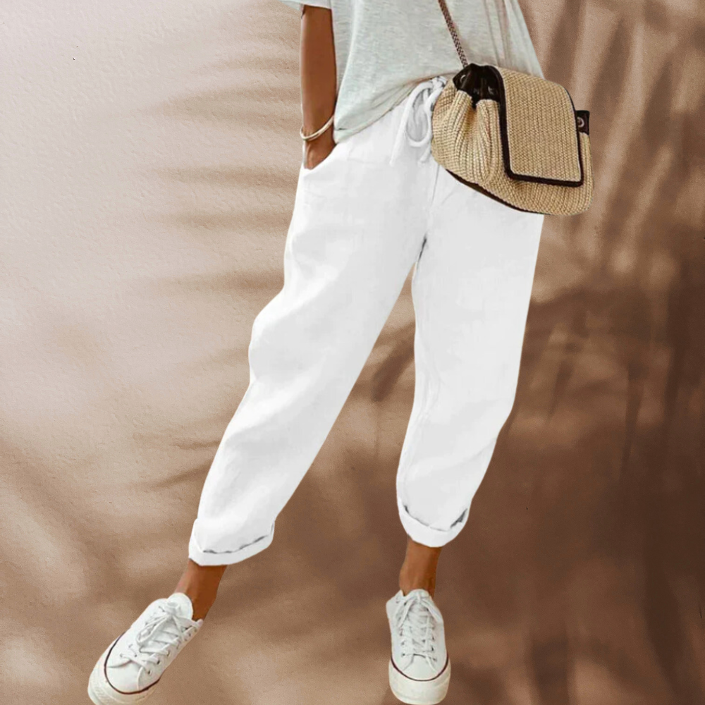 Lucía | Pantalones Fluidos de Cintura Elástica para Mujer 4