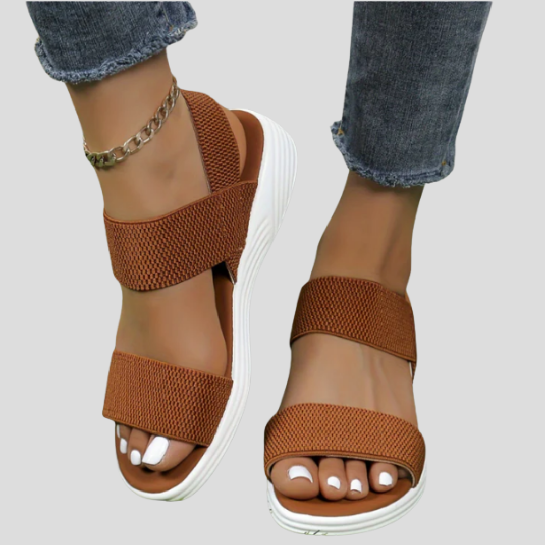 Lucía | Sandalias Elevadas de Mujer con Tiras Elásticas para Uso Diario 2