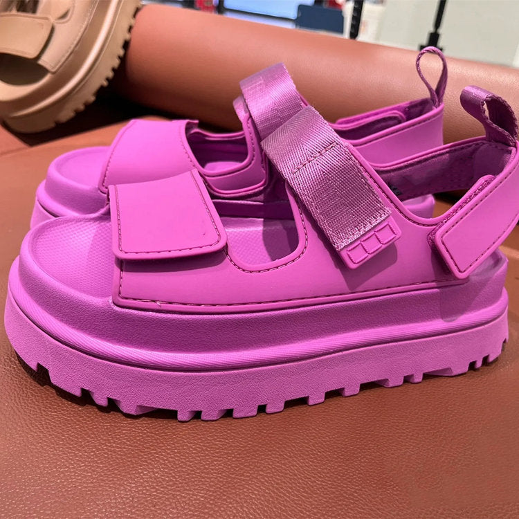 Lucía | Sandalias Gruesas con Tira Ancha y Cierre de Velcro para Mujer 1