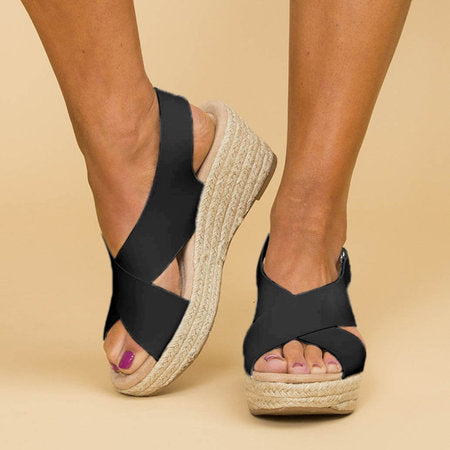 Lucía | Sandalias Mujer de Tacón de Cuña Elegantes para Verano 0