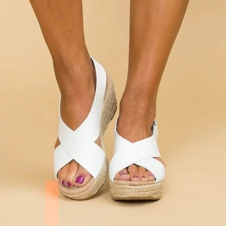 Lucía | Sandalias Mujer de Tacón de Cuña Elegantes para Verano 2