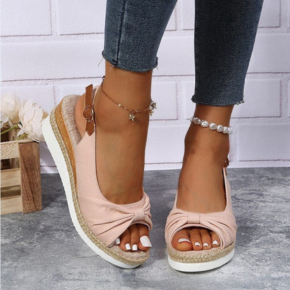 Lucía | Sandalias Plataforma con Detalle de Botones para Mujer 0