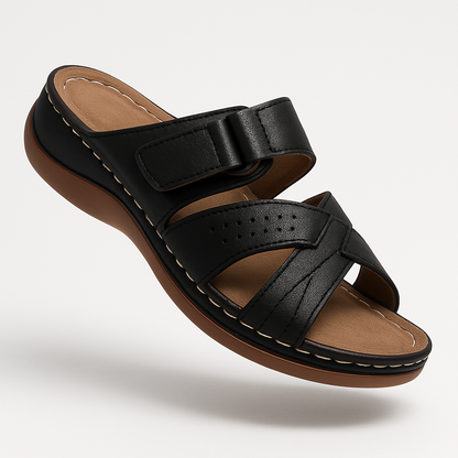 Lucía | Sandalias de Piel con Puntera Abierta para Mujer 1
