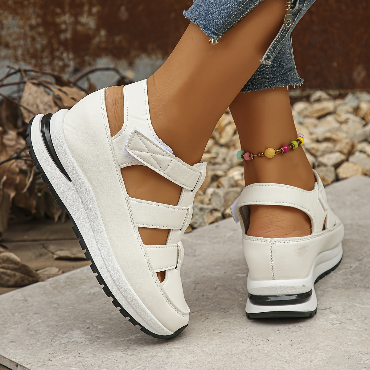 Lucía | Sandalias de Plataforma con Velcro para Mujer, Comodidad y Estilo Diario 4