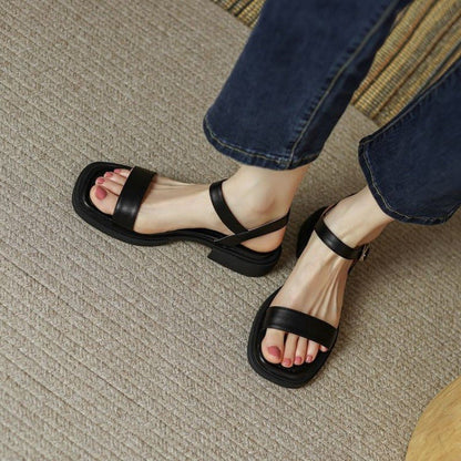 Lucía | Sandalias de Tacón Bajo para Mujer con Hebilla Ajustable 5