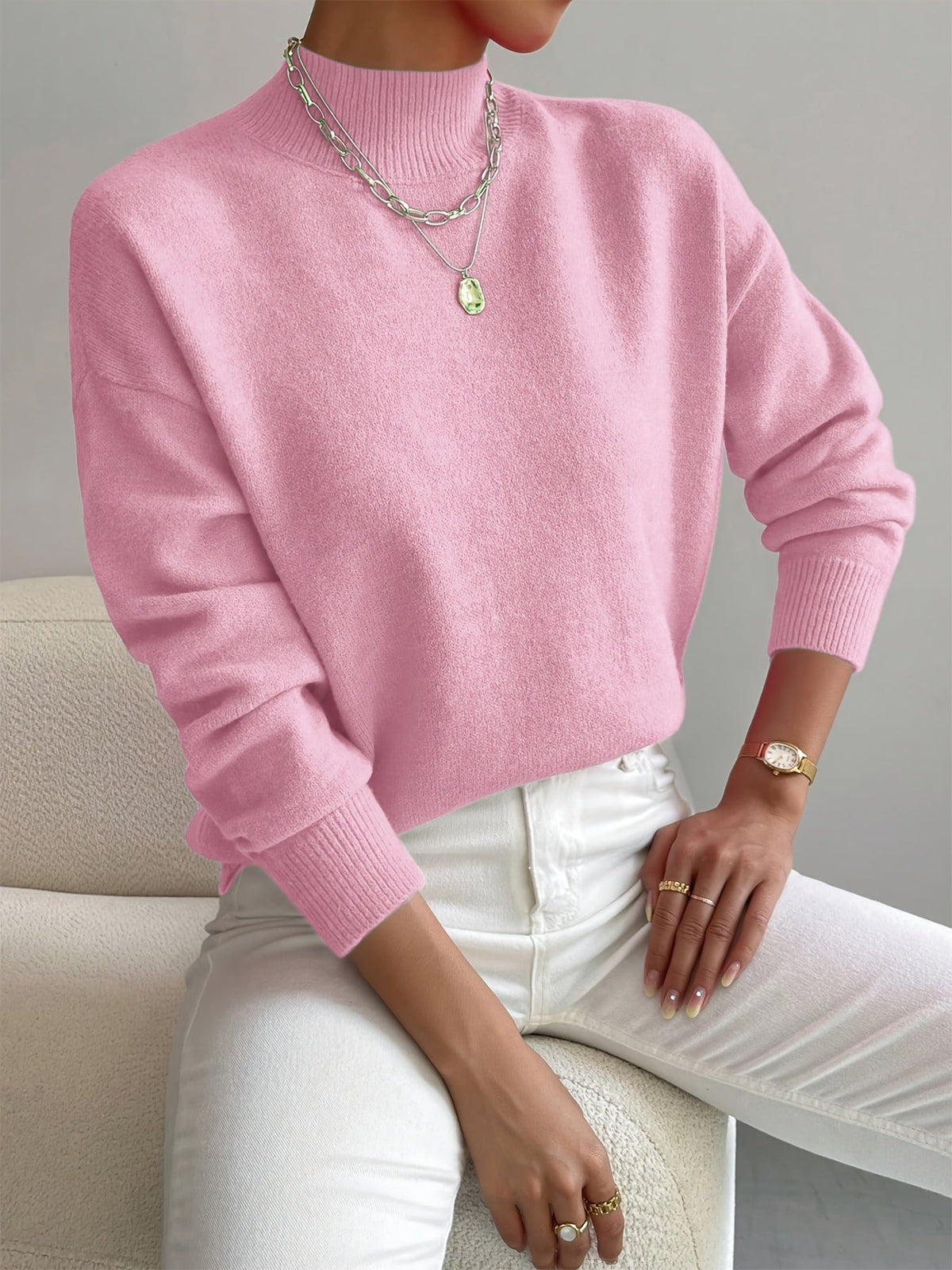 Lucía | Suéter de Punto Alto para Mujer con Estilo Moderno y Comodidad 2