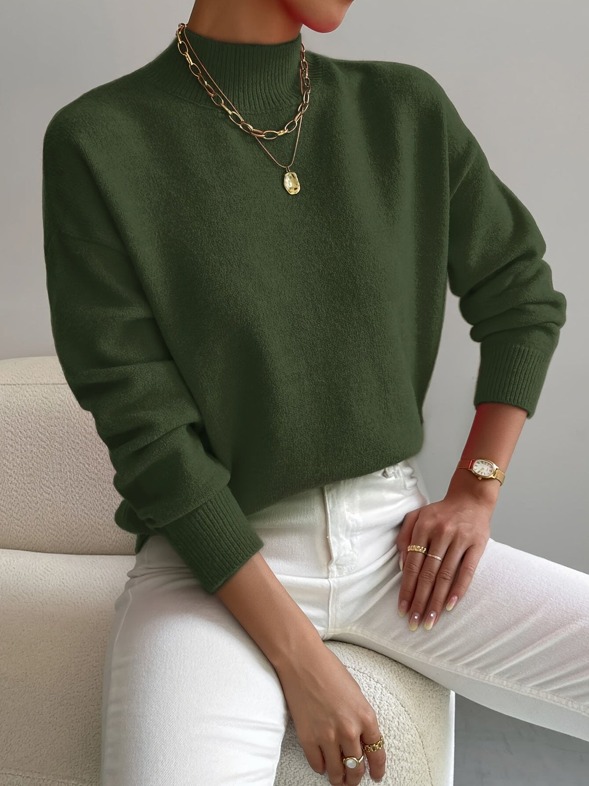Lucía | Suéter de Punto Alto para Mujer con Estilo Moderno y Comodidad 7