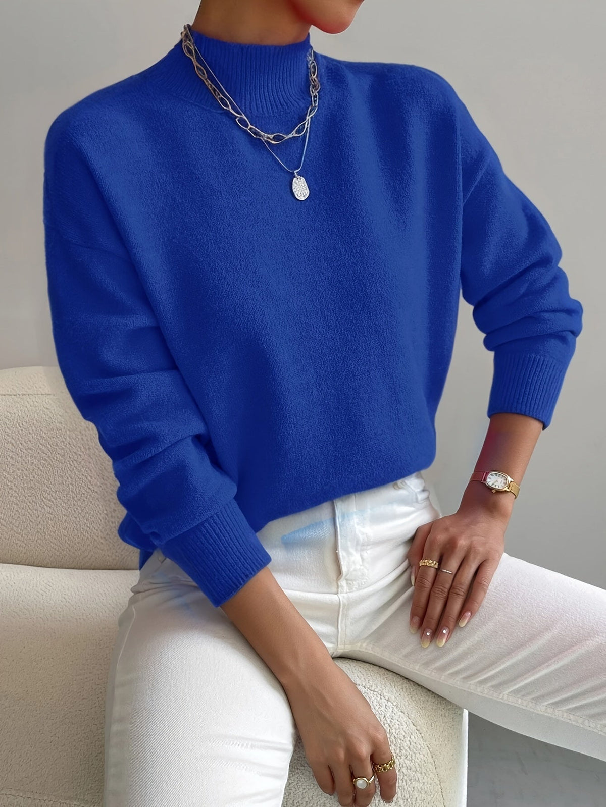 Lucía | Suéter de Punto Alto para Mujer con Estilo Moderno y Comodidad 8