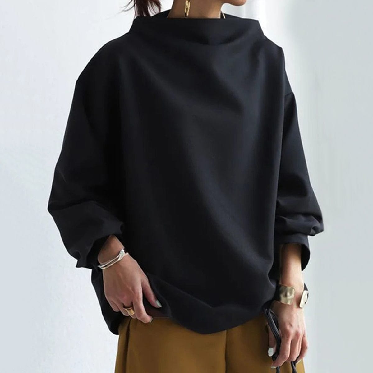 Lucía | Top de Cuello Alto y Ajuste Relajado para Mujer 5