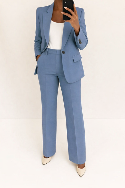Lucía | Traje Pantalón de Mujer con Blazer y Pantalones Anchos para Ocasiones Especiales 0