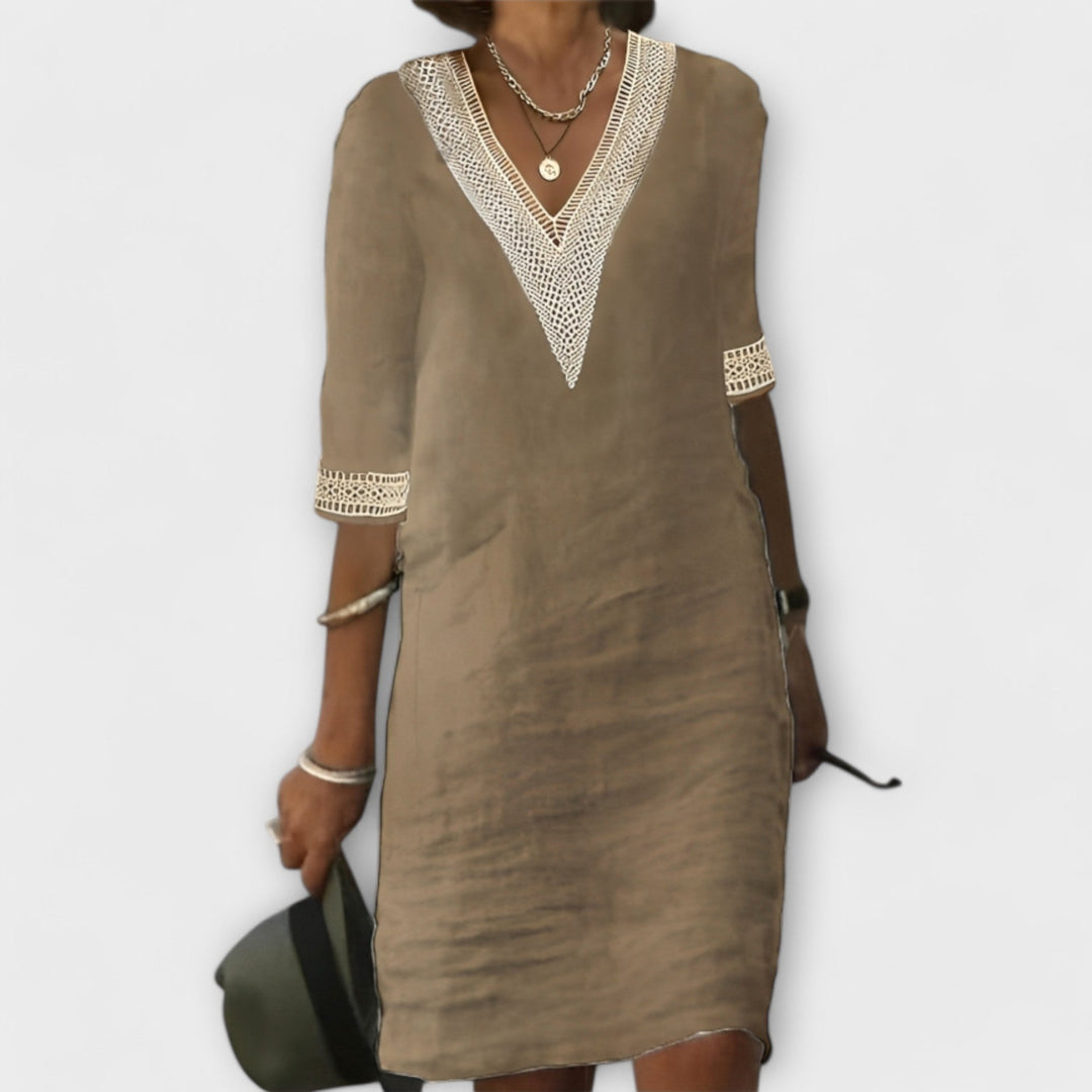Lucía | Vestido Bohemio de Verano de Manga Corta para Mujer 3