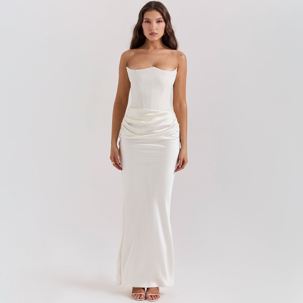 Lucía | Vestido Largo Elegante Sin Tirantes para Mujer 2