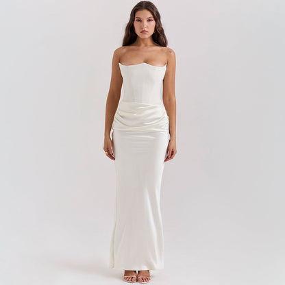 Lucía | Vestido Largo Elegante Sin Tirantes para Mujer 2
