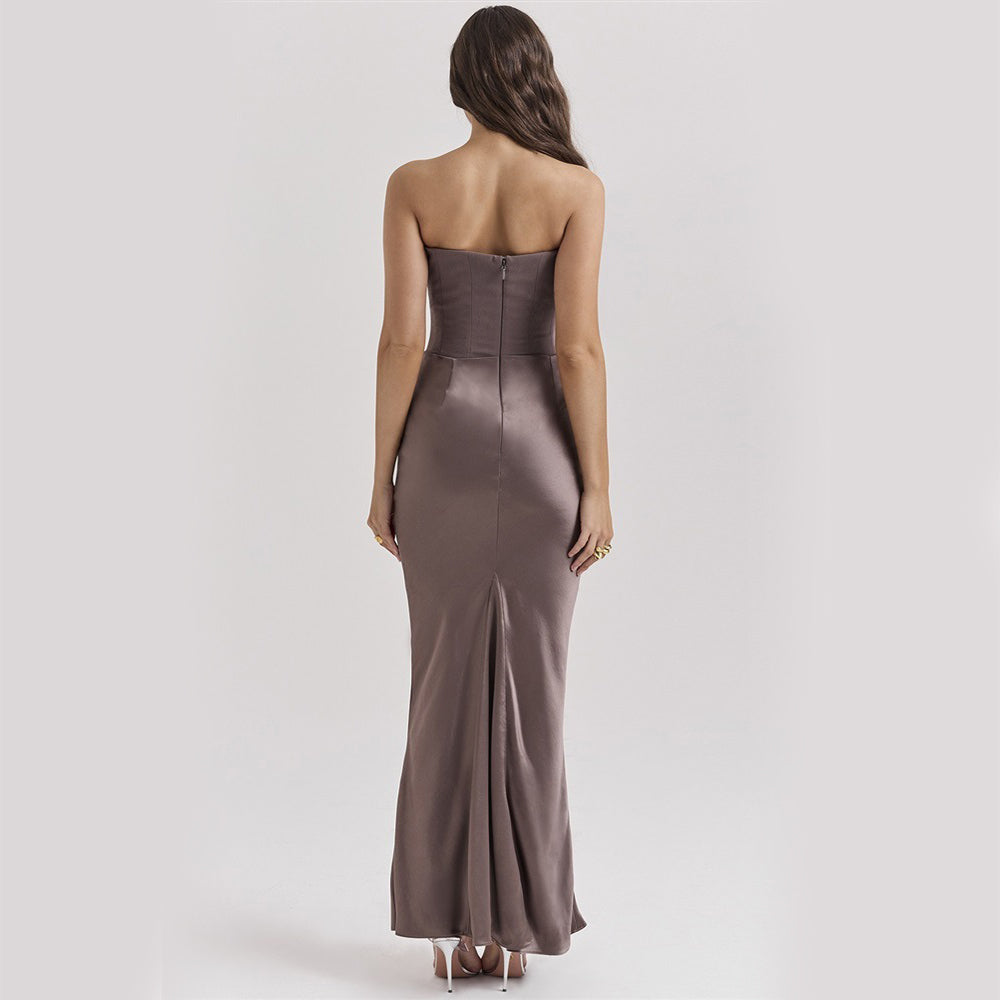 Lucía | Vestido Largo Elegante Sin Tirantes para Mujer 4