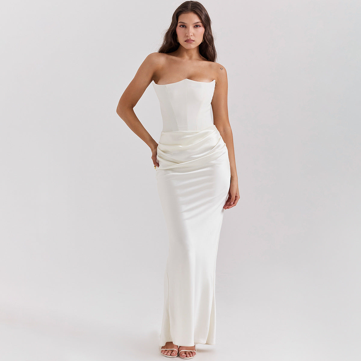 Lucía | Vestido Largo Elegante Sin Tirantes para Mujer 5