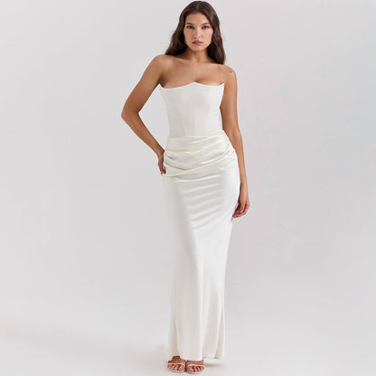 Lucía | Vestido Largo Elegante Sin Tirantes para Mujer 5