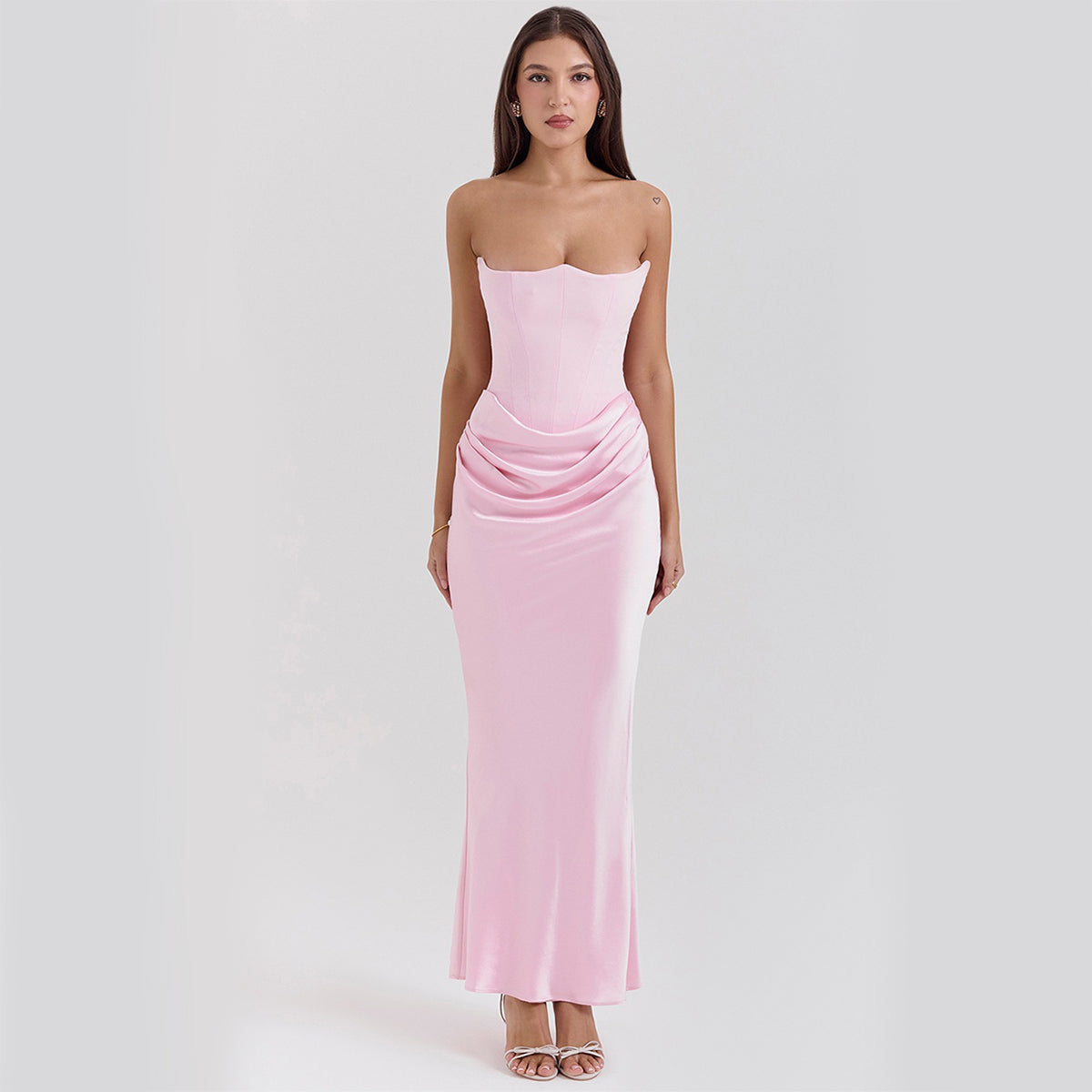 Lucía | Vestido Largo Elegante Sin Tirantes para Mujer 6