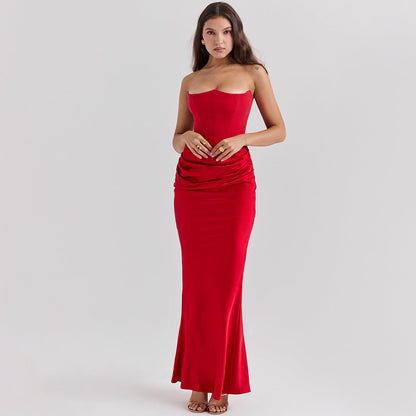 Lucía | Vestido Largo Elegante Sin Tirantes para Mujer 7