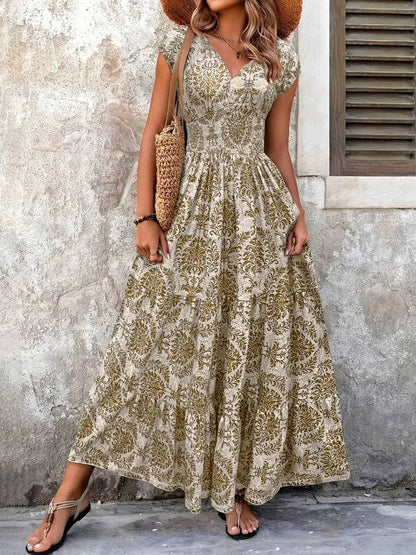 Lucía | Vestido Largo Sin Mangas con Estampado Bohemio para Mujer 0