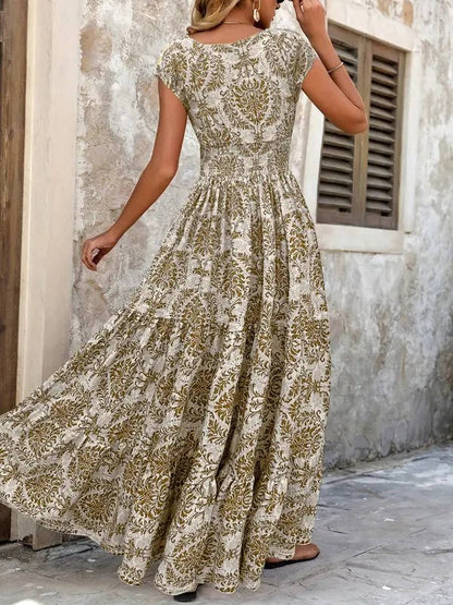 Lucía | Vestido Largo Sin Mangas con Estampado Bohemio para Mujer 1