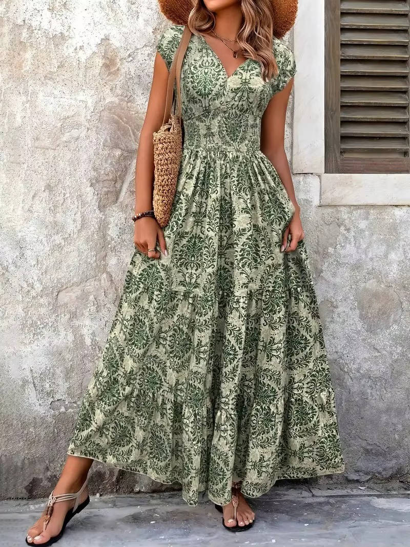 Lucía | Vestido Largo Sin Mangas con Estampado Bohemio para Mujer 2