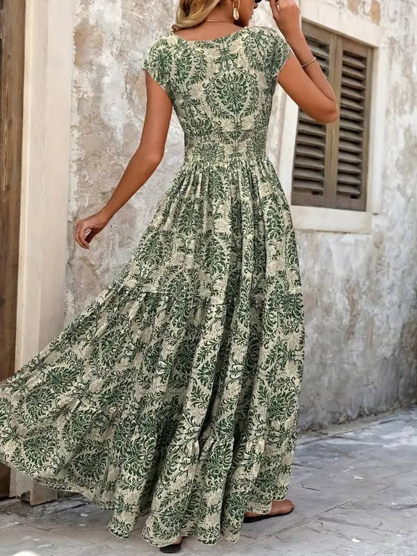 Lucía | Vestido Largo Sin Mangas con Estampado Bohemio para Mujer 3