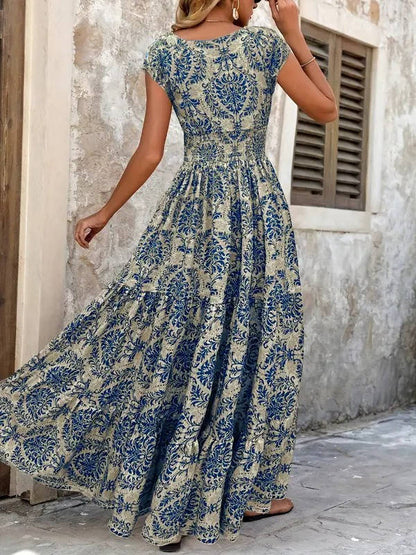 Lucía | Vestido Largo Sin Mangas con Estampado Bohemio para Mujer 5