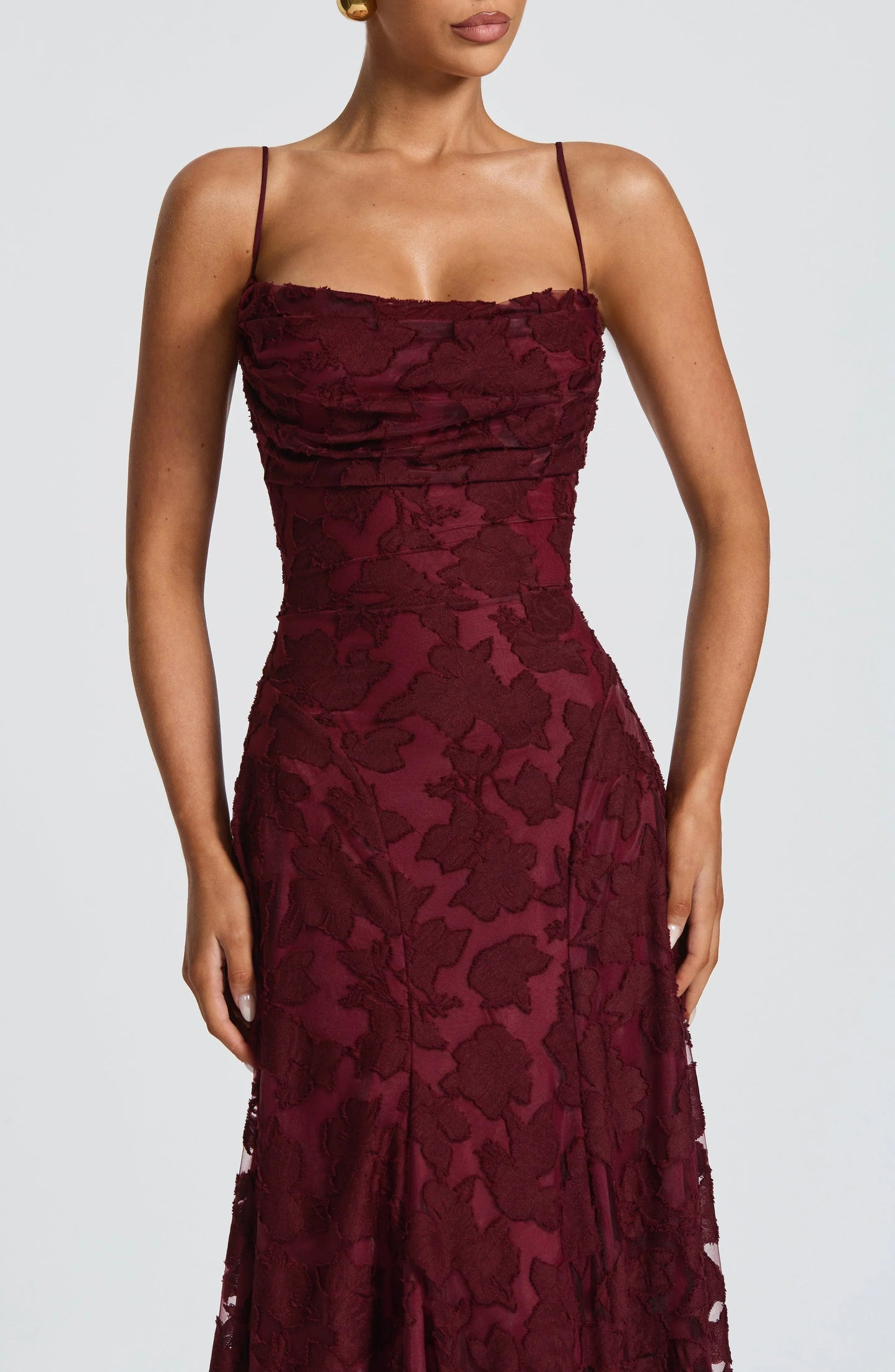Lucía | Vestido Largo sin Mangas con Cuello Vuelto y Estampado Floral para Mujer 2