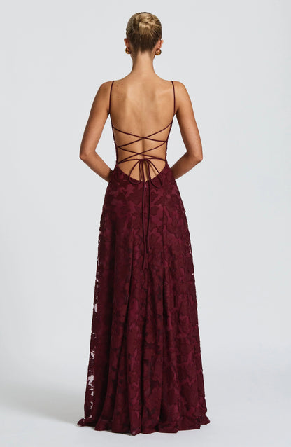 Lucía | Vestido Largo sin Mangas con Cuello Vuelto y Estampado Floral para Mujer 4