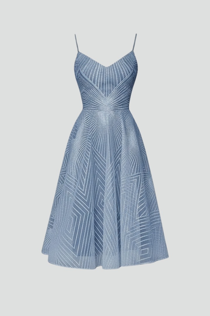 Lucía | Vestido Midi Acampanado Elegante para Mujer 1