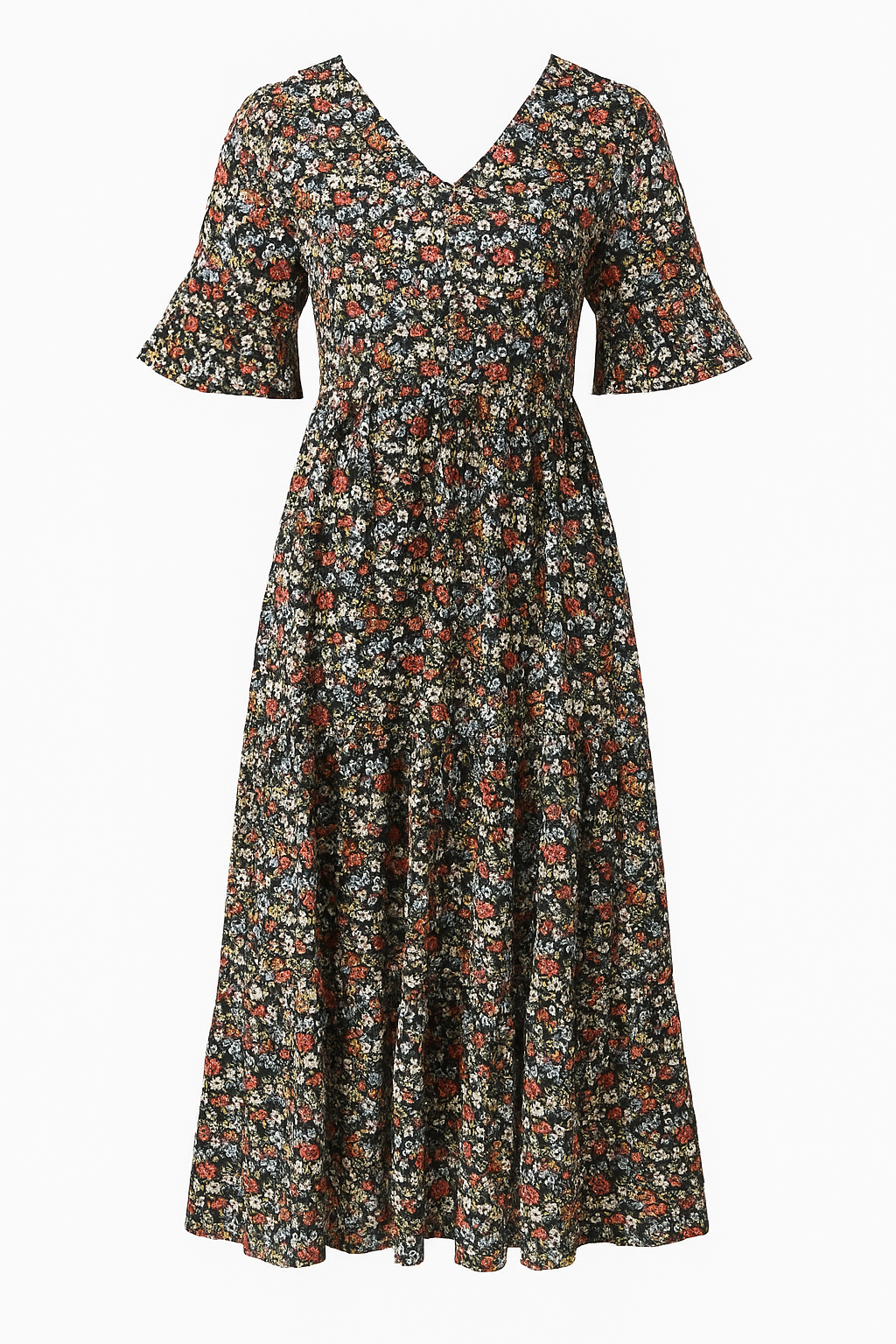 Lucía | Vestido Midi Bohemio con Estampado Floral para Mujer 1
