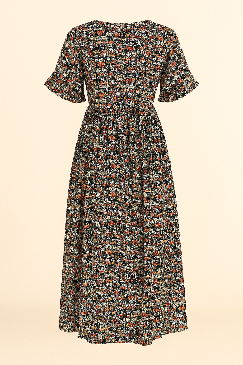 Lucía | Vestido Midi Bohemio con Estampado Floral para Mujer 2