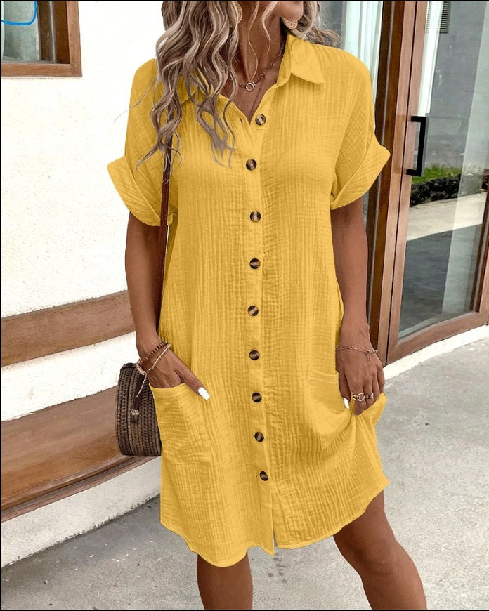 Lucía | Vestido Midi Casual Oversize con Botones para Mujer Verano 2024 1