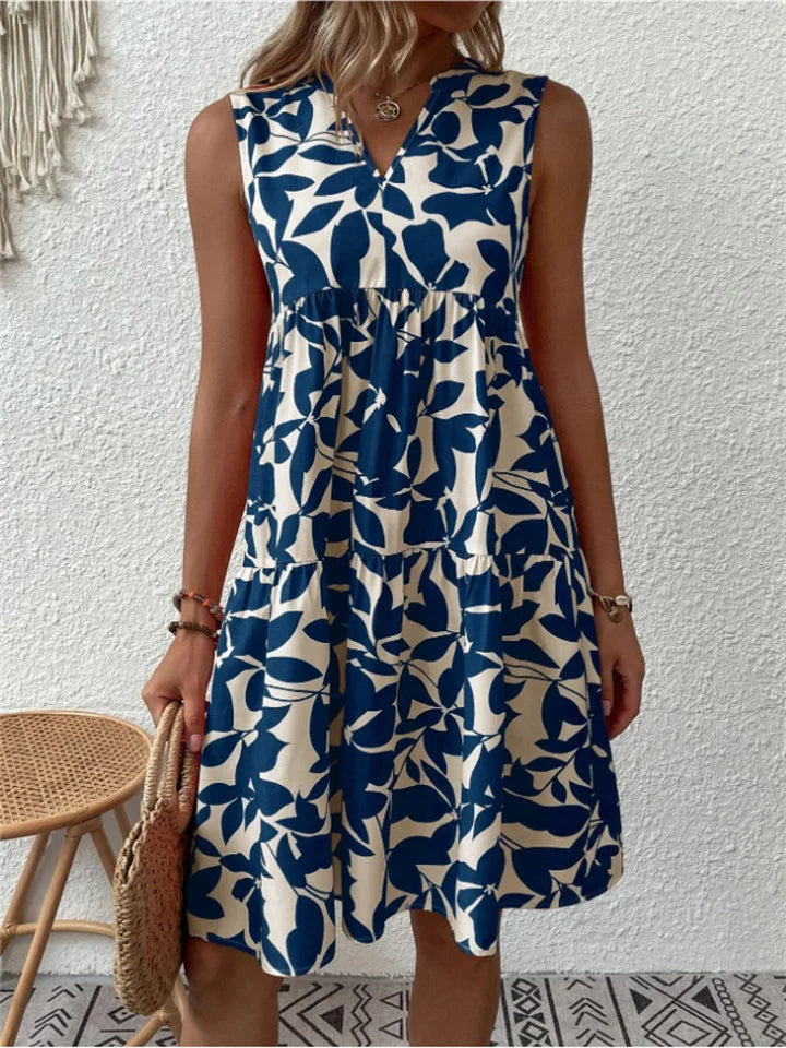 Lucía | Vestido Midi Floral Elegante para Mujer con Cuello en V 2
