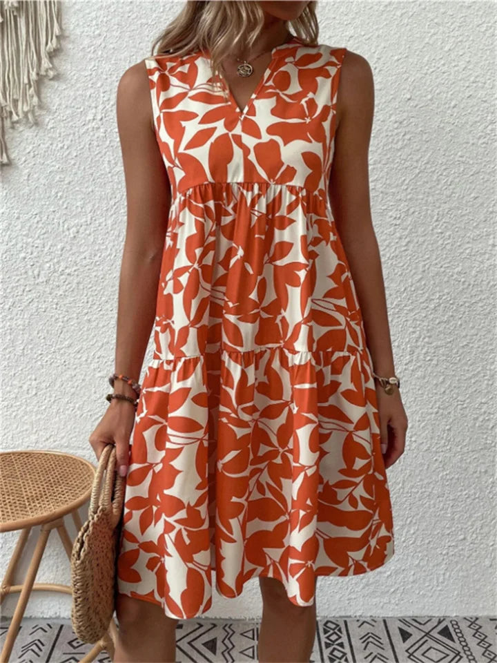 Lucía | Vestido Midi Floral Elegante para Mujer con Cuello en V 3
