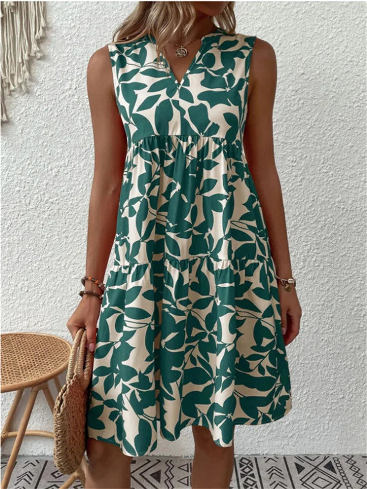 Lucía | Vestido Midi Floral Elegante para Mujer con Cuello en V 5