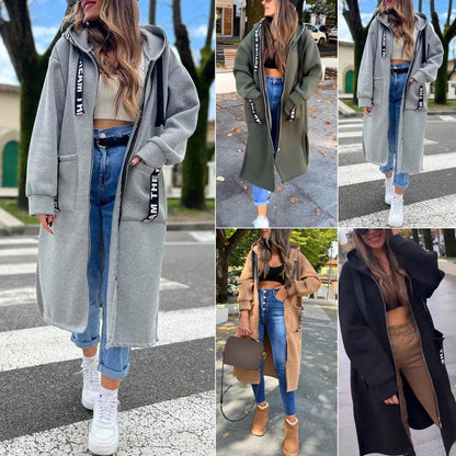 Lucía | Vestido Sudadera Largo con Capucha para Mujer 1