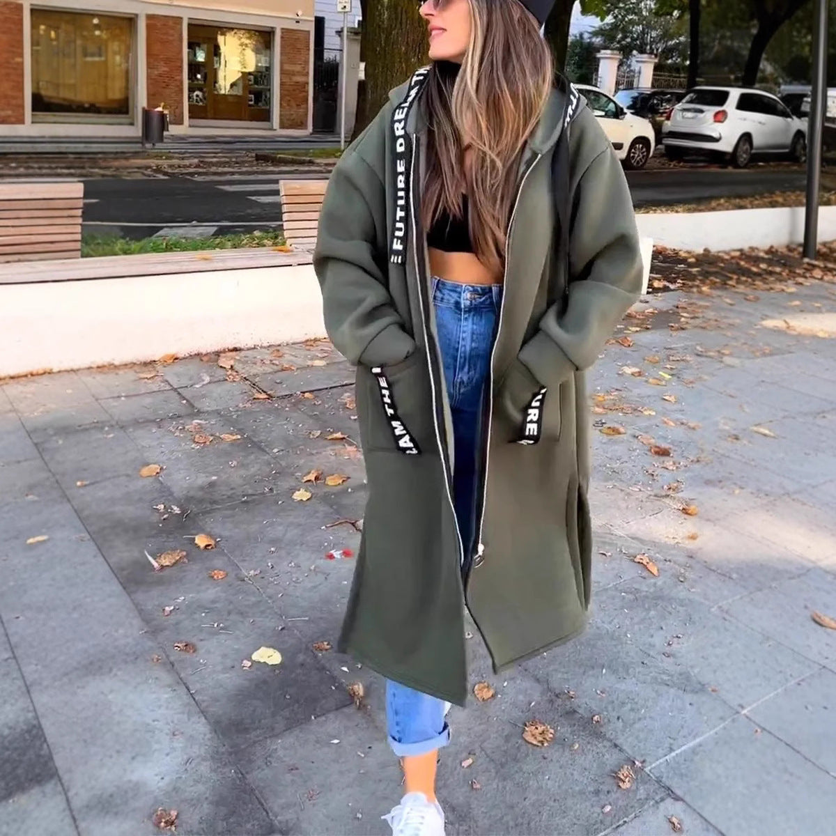 Lucía | Vestido Sudadera Largo con Capucha para Mujer 3