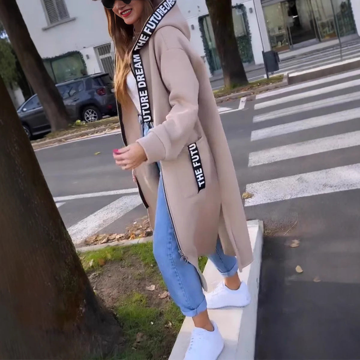 Lucía | Vestido Sudadera Largo con Capucha para Mujer 4