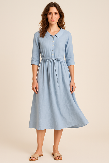 Lucía | Vestido de Algodón Minimalista para Mujer 0