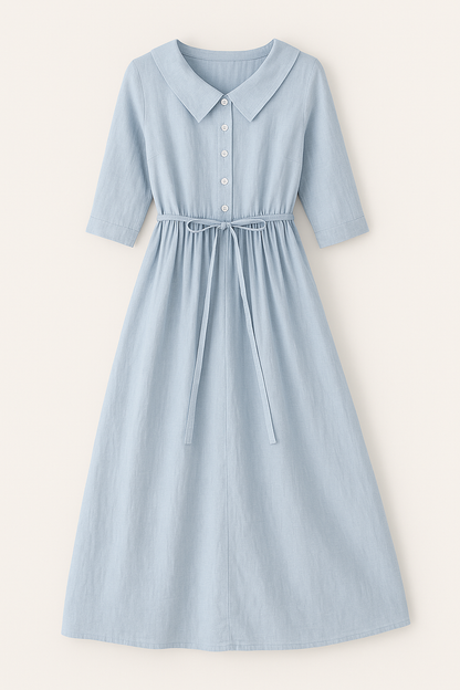 Lucía | Vestido de Algodón Minimalista para Mujer 1