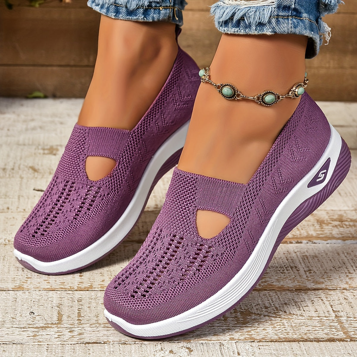 Lucía | Zapatillas Slip-On con Tacón de Cuña para Mujer 0