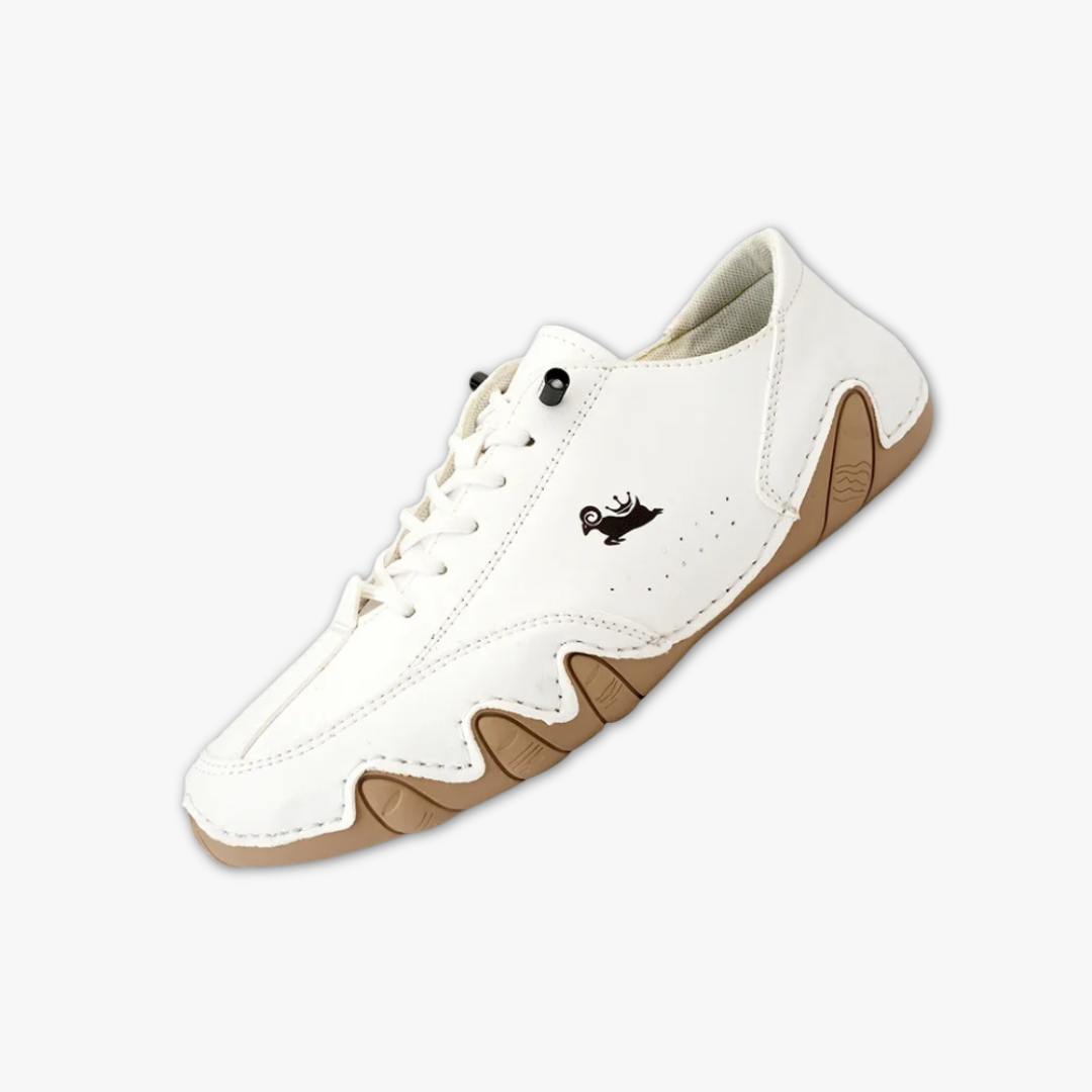 Miqueas | Zapatillas Blancas de Hombre con Diseño Ergonómico y Suela Ondulada 0
