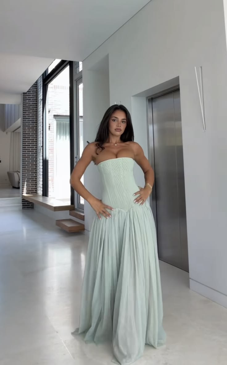 Paloma | Vestido Largo Elegante Sin Tirantes para Mujer 4