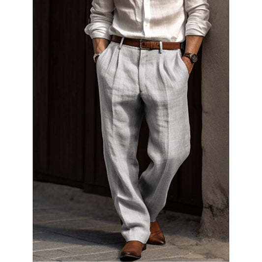 Santiago | Pantalones de Lino Elegantes para Hombre 0