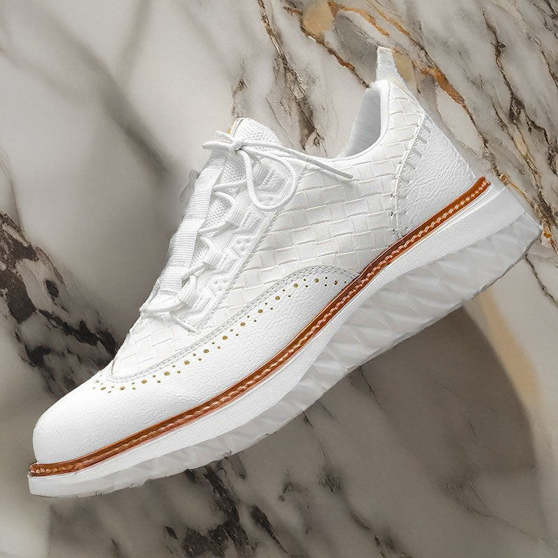 Santiago | Zapatillas Blancas de Malla para Hombre con Comodidad y Estilo Casual 8