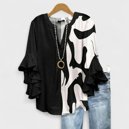 Sofía | Blusa con Escote en V y Mangas Volantes para Mujer 5